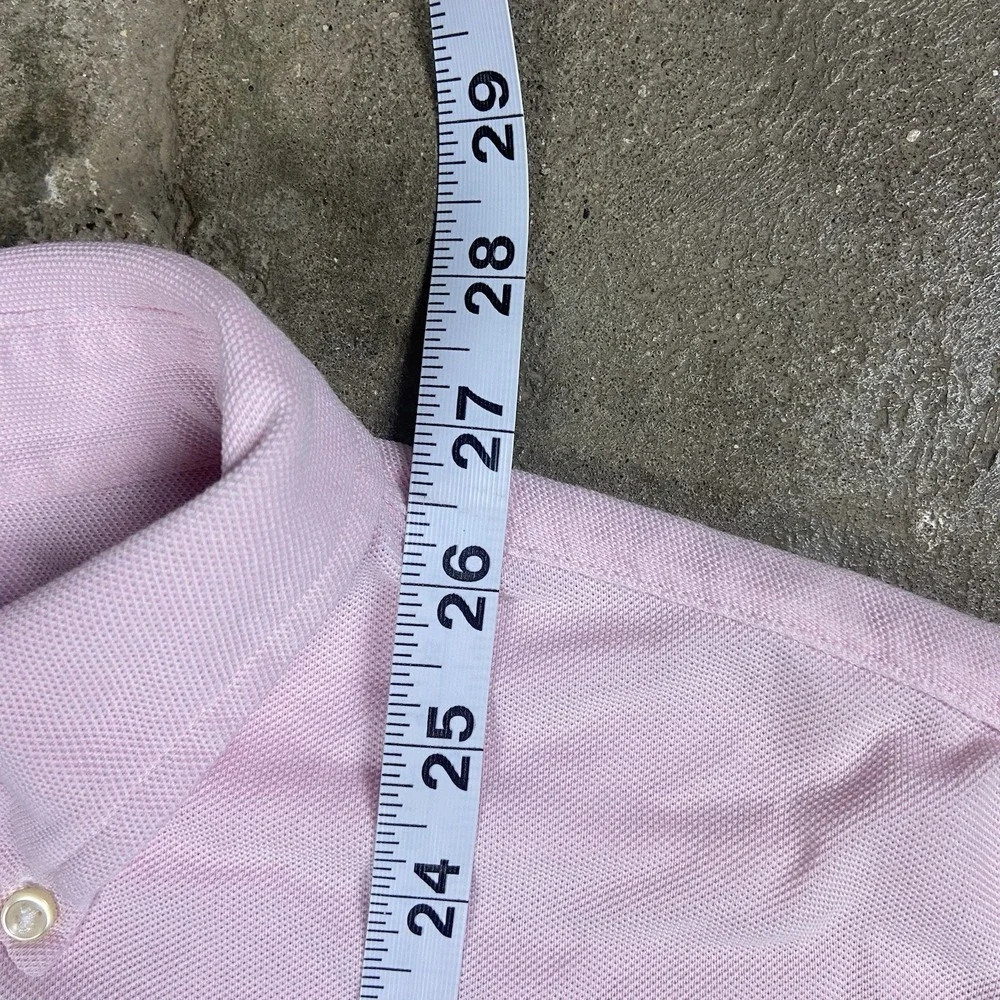 Polo‎ Ralph Lauren Polo Shirt Size Large Pink Knit Oxford Flesh Pony Logo